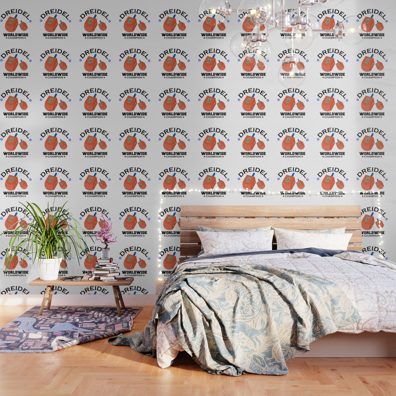 dreidel worldwide champion cute hanukkah wallpaper by theperfectpresents society6 society6