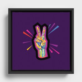 Peace in Dark Times Framed Canvas