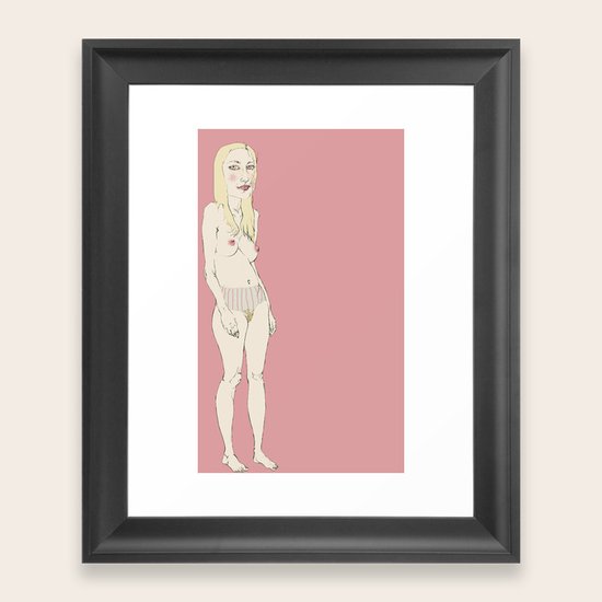 girl Framed Art Print