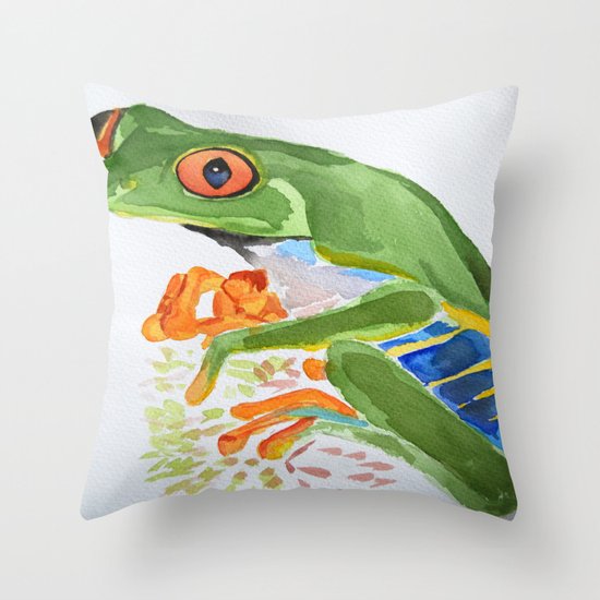 Frog Throw Pillow