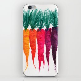 Rainbow Carrots iPhone Skin