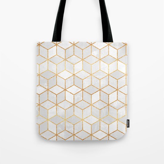White Cubes Tote Bag