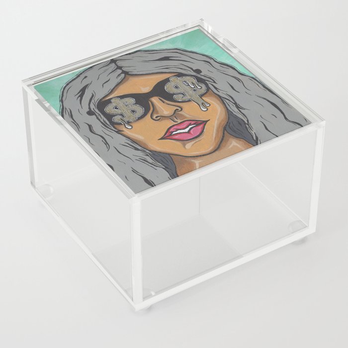 Manifesting Drip Acrylic Box