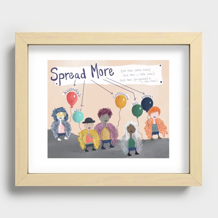 Spread More Recessed Framed Print