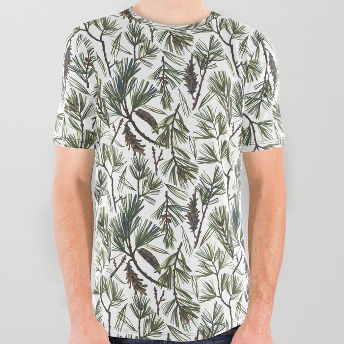 Pine Bough All Over Graphic Tee