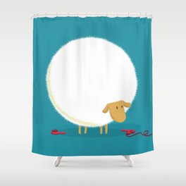 Fluffy Sheep Shower Curtain
