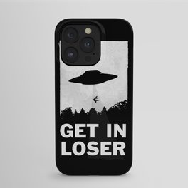Get In Loser iPhone Case | Typography, Alien, Curated, Ufo, Digital, Funny, Getinloser, Comic, Pattern, Movies & TV 