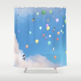 Float On Shower Curtain