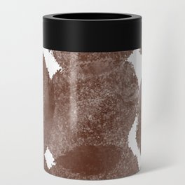 Earth Study - Abstract Contemporary Painting in Brown 2 Can Cooler