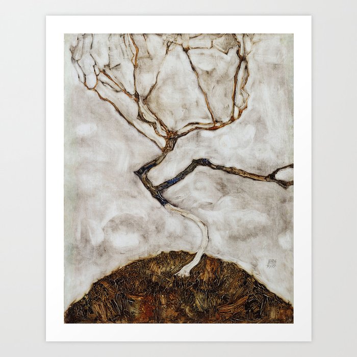 Small Tree in Late Autumn by Egon Schiele Art Print