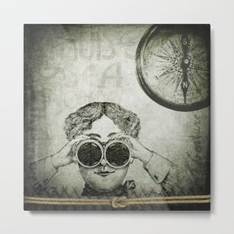 What’s out There? Metal Print | Collage, Historicalart, Steampunkart, Steampunk 