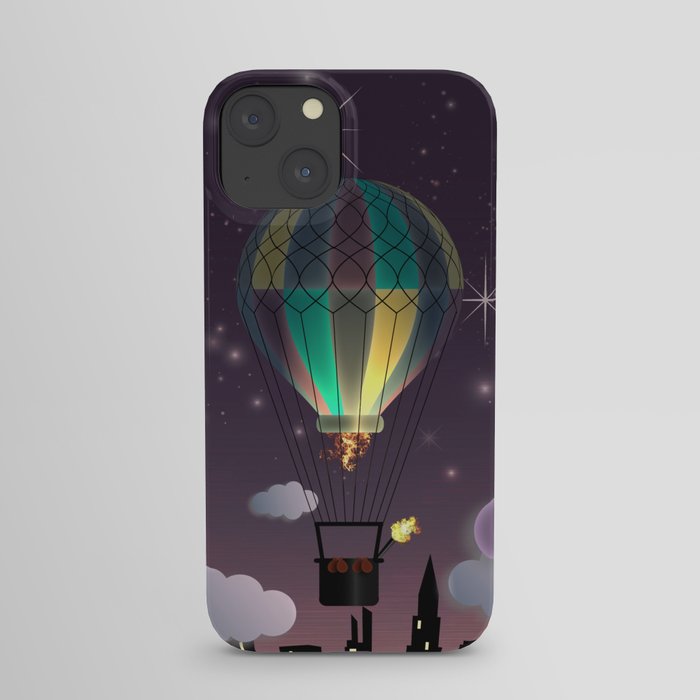 Balloon Aeronautics Night iPhone Case