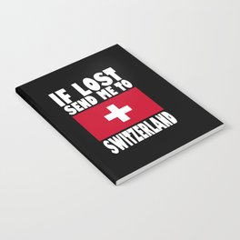 Switzerland Flag Saying Notebook