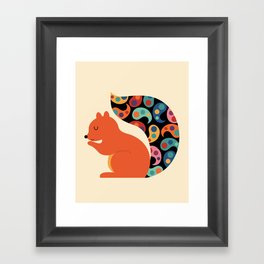 Paisley Squirrel Framed Art Print