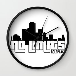 NoLimits Roleplay Text Logo Wall Clock