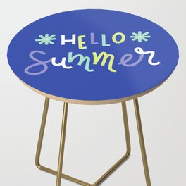 Hello Summer (blue) Side Table