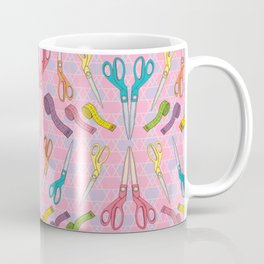 Tailor Shop Coffee Mug | Sew, Colors, Fabric, Fashion, Blue, Illustration, Bust, Design, Graphicdesign, Handdrawing 