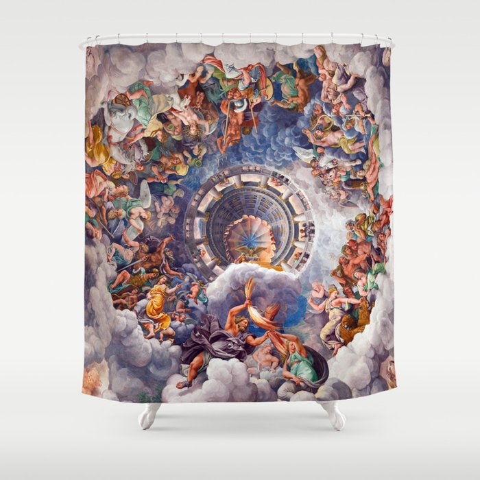 The Gods of Olympus by Giulio Romano Shower Curtain