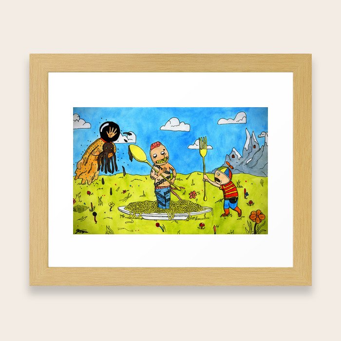 Neon Prince Framed Art Print By Moonsnack Society6 Neon Prince Framed Art Print