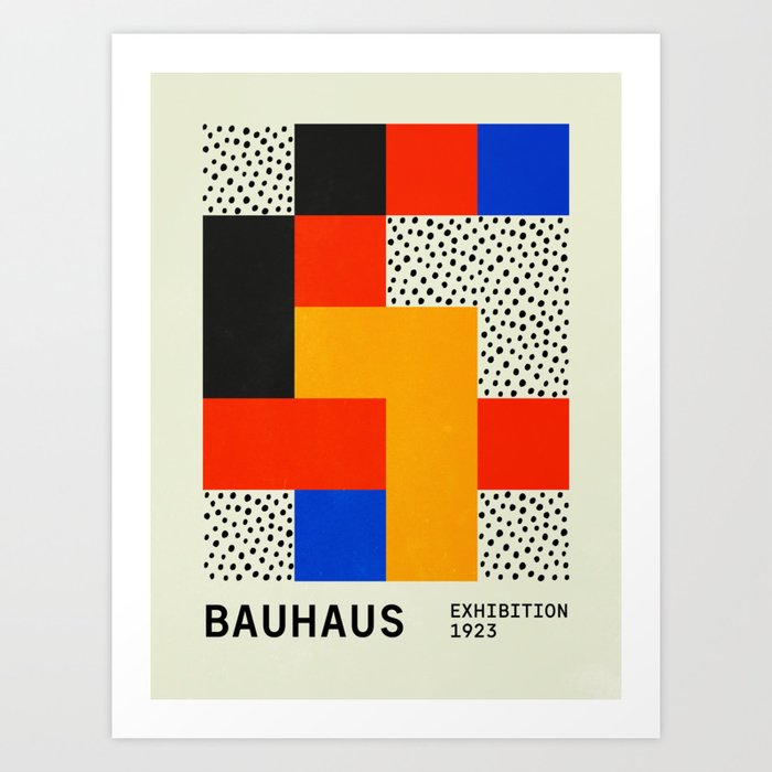 BAUHAUS 01: Exhibition 1923 | Mid Century Series  Art Print