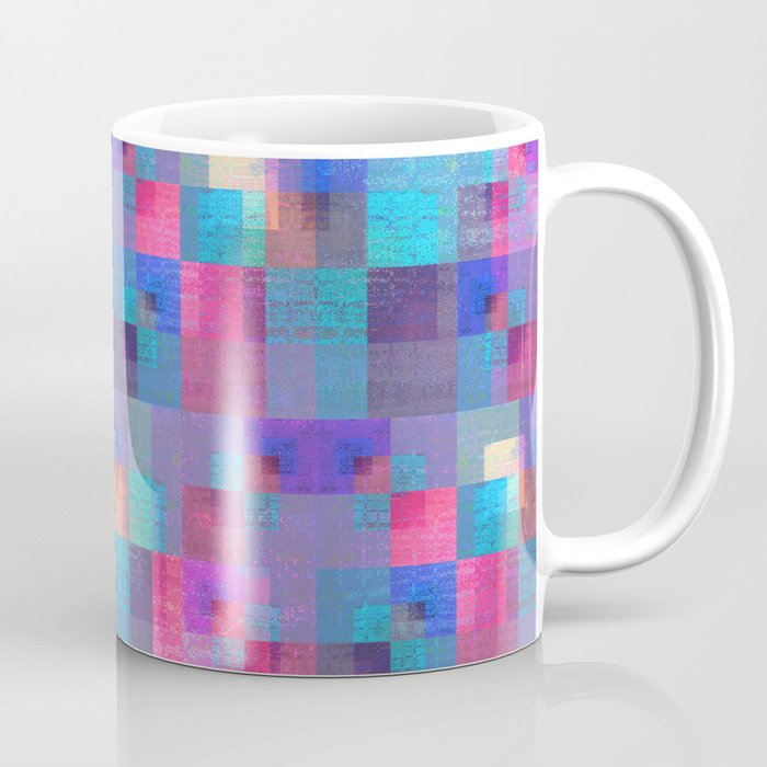 Muted Brushed Metal Pastel Modern Geometric Coffee Mug