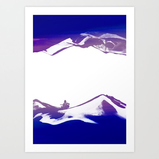 Purple Song of isolation Art Print