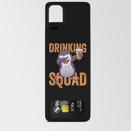 Dabbing Penguin Drinking Squad Android Card Case