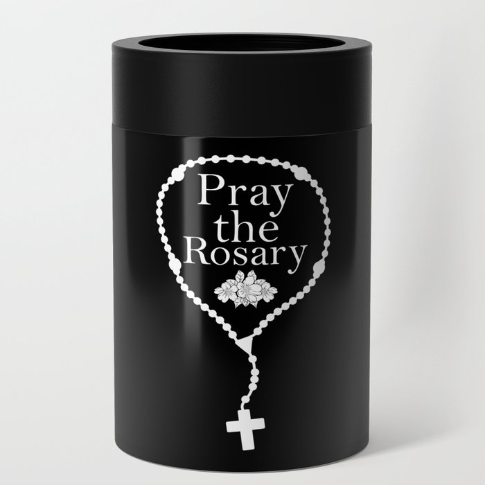 Pray the Rosary Can Cooler