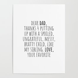 Dear Dad Poster