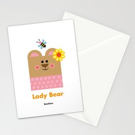Lady Bear Stationery Cards