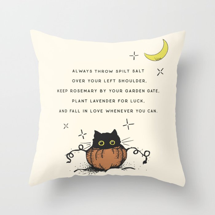 Witch Advice Throw Pillow By Katiewachs Society6