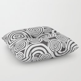 abstract swirls repetitive patterns Floor Pillow