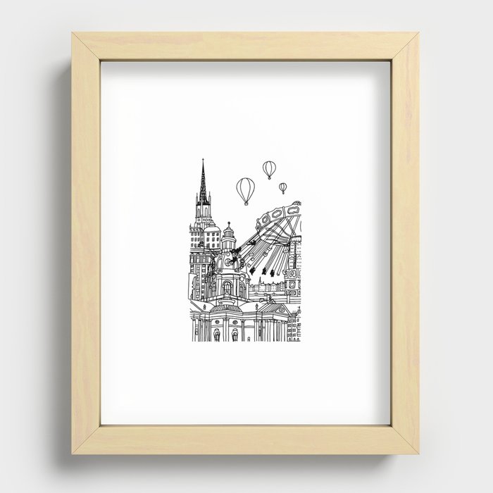 STHLM Silhouettes II Recessed Framed Print