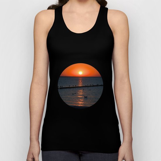 Holy sunset on the Baltic Sea Unisex Tank Top
