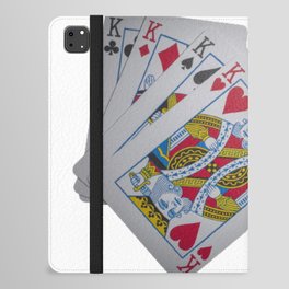 Poker of Kings K K K K - Playing Cards Edit iPad Folio Case