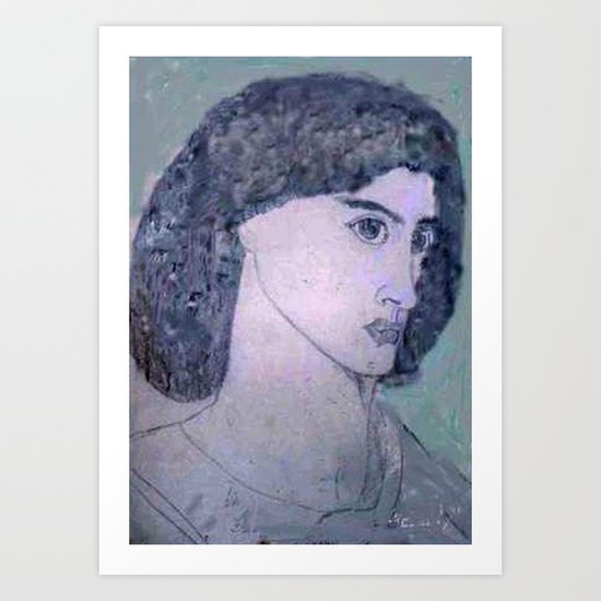JANE BURDEN STUDY Art Print