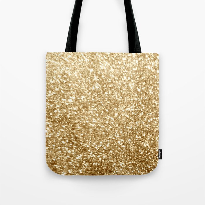 Gold glitter Tote Bag