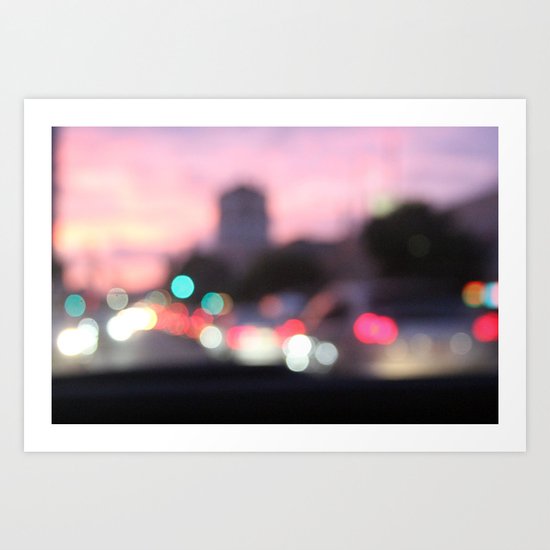 evening road Art Print