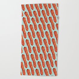 Bacon Pattern Beach Towel