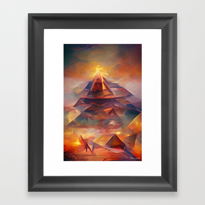 Pyramid of the Sun Framed Art Print