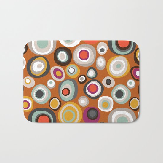 veneto boho spot amber Bath Mat