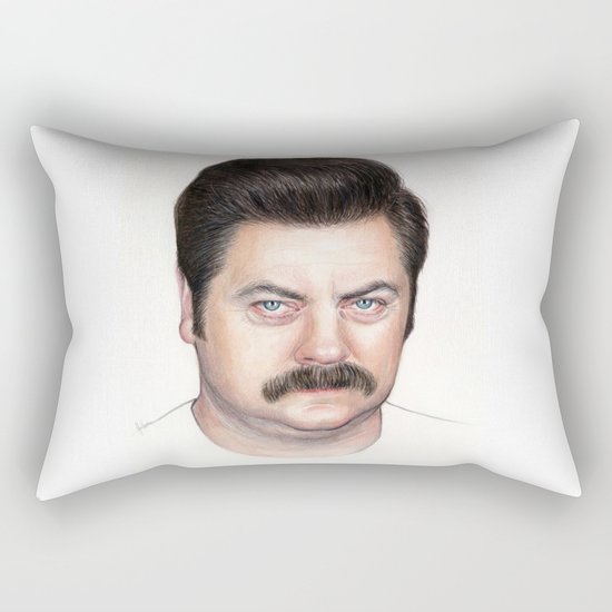 Ron Swanson Rectangular Pillow