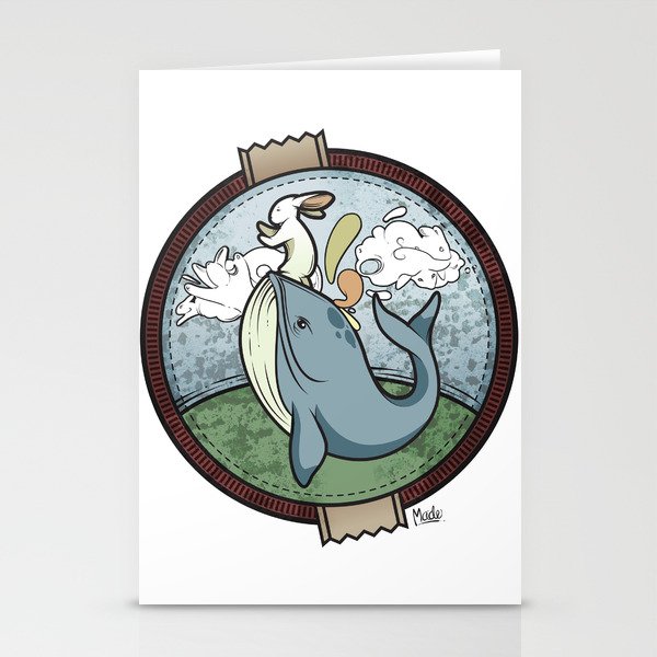 Tai Chi The Rabbit and The Whale Stationery Cards