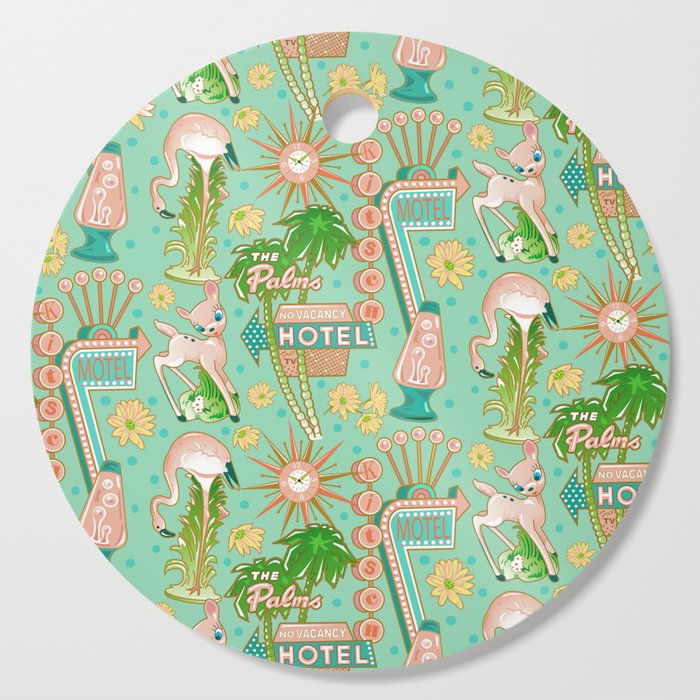 Motel Kitsch Seafoam green Cutting Board