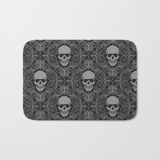 Skull pattern Bath Mat