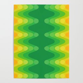 Sonic Wave Pattern 232 Poster