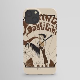 Burning Daylight - Black, Cream, Rust iPhone Case