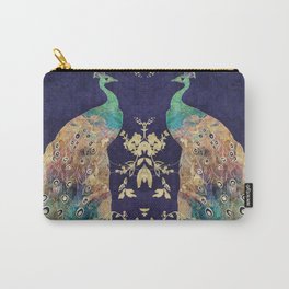 Peacock Eyes Blue Carry-All Pouch