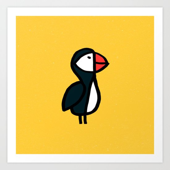 Puffin Bird Art Print