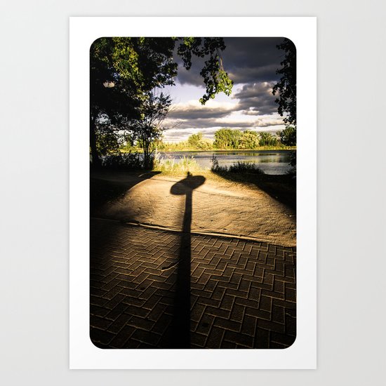 Sunset Surf Art Print